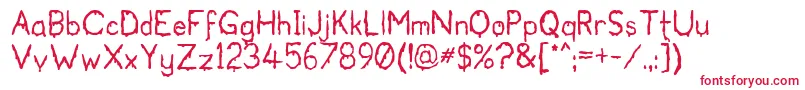 Шрифт Bloodgutter99 – красные шрифты на белом фоне