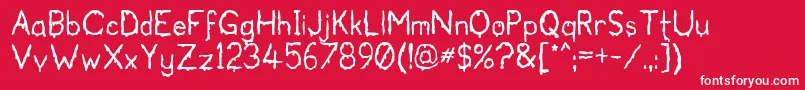 Bloodgutter99 Font – White Fonts on Red Background