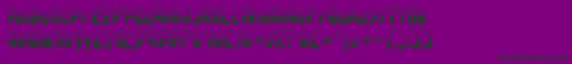 Visionaries Font – Black Fonts on Purple Background