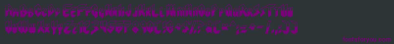 Visionaries Font – Purple Fonts on Black Background
