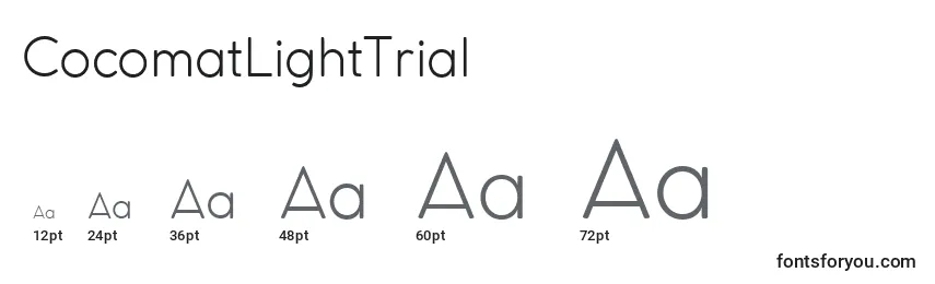 CocomatLightTrial Font Sizes