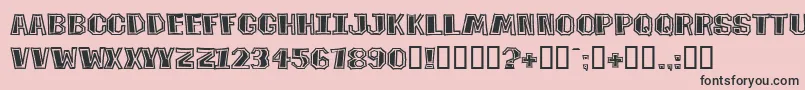 TikiTookaBv Font – Black Fonts on Pink Background