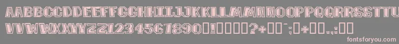 TikiTookaBv Font – Pink Fonts on Gray Background