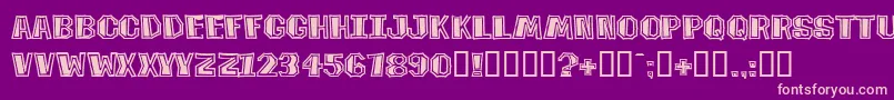 TikiTookaBv Font – Pink Fonts on Purple Background