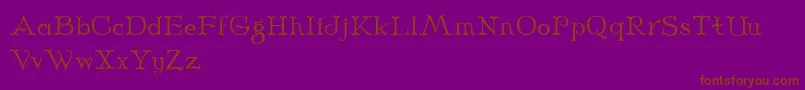 Midnight Font – Brown Fonts on Purple Background