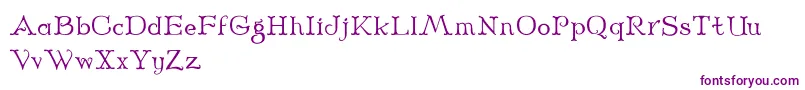 Midnight Font – Purple Fonts on White Background