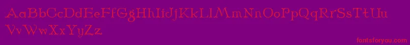 Midnight Font – Red Fonts on Purple Background