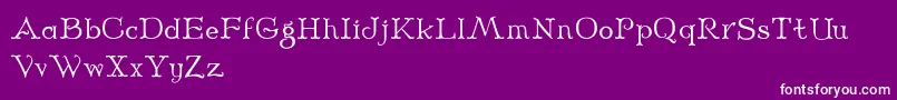 Midnight Font – White Fonts on Purple Background