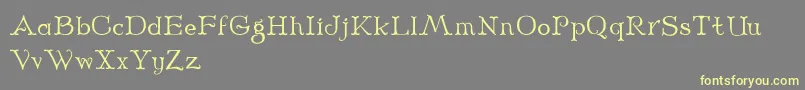 Midnight-fontti – keltaiset fontit harmaalla taustalla