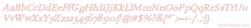 HanchBi Font – Pink Fonts on White Background