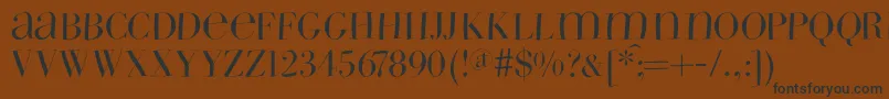 Шрифт Wildbradoni – чёрные шрифты на коричневом фоне