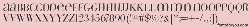 Wildbradoni Font – Black Fonts on Pink Background