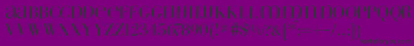 フォントWildbradoni – 紫の背景に黒い文字