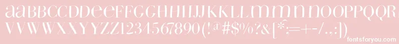 Wildbradoni Font – White Fonts on Pink Background