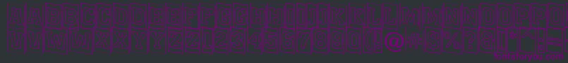 AMonumentottlcmotldn Font – Purple Fonts on Black Background