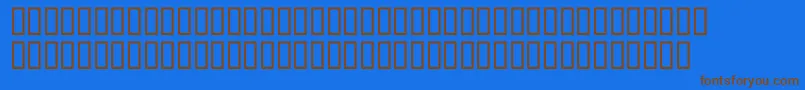 McsArafatHigh Font – Brown Fonts on Blue Background