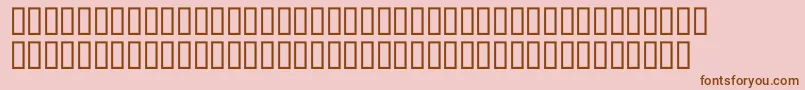 McsArafatHigh Font – Brown Fonts on Pink Background