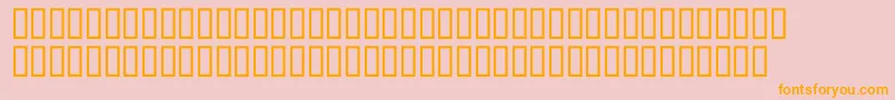 McsArafatHigh Font – Orange Fonts on Pink Background