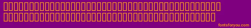 McsArafatHigh Font – Orange Fonts on Purple Background