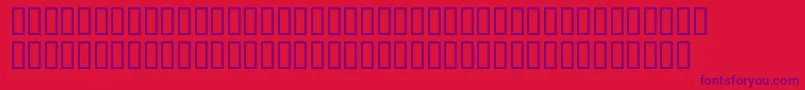 McsArafatHigh Font – Purple Fonts on Red Background