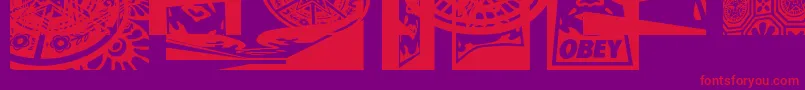 Más sobre la fuente Obey3DaltCaps fuente Obey3DaltCaps – Fuentes Rojas Sobre Fondo Morado
