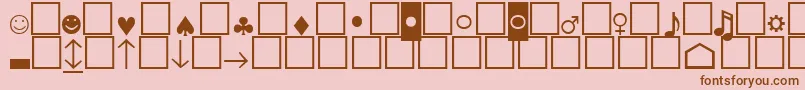 fuente Pcencodinglowersh – Fuentes Marrones Sobre Fondo Rosa