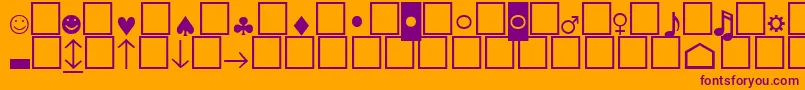 fuente Pcencodinglowersh – Fuentes Moradas Sobre Fondo Naranja