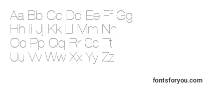 HelveticaLt25UltraLight-fontti