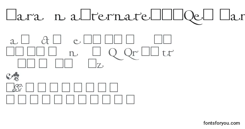 Шрифт GaramondalternatesskRegular – алфавит, цифры, специальные символы