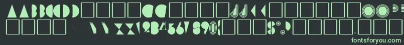 PharaohRegular Font – Green Fonts on Black Background