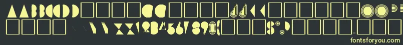 PharaohRegular Font – Yellow Fonts on Black Background