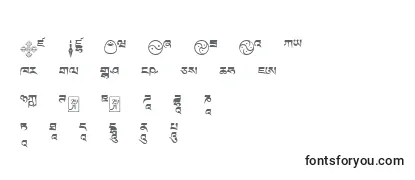 Шрифт Tibetanmachineweb9
