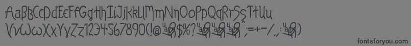 Шрифт KelpBan – чёрные шрифты на сером фоне