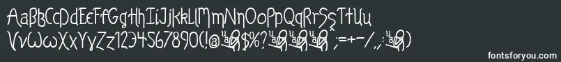 Шрифт KelpBan – белые шрифты на чёрном фоне