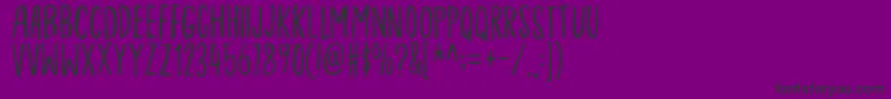 フォントOrdinaryguydemo – 紫の背景に黒い文字