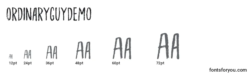 Ordinaryguydemo Font Sizes
