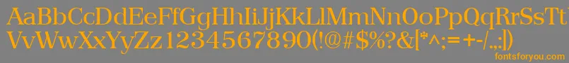 PriamosRegular Font – Orange Fonts on Gray Background