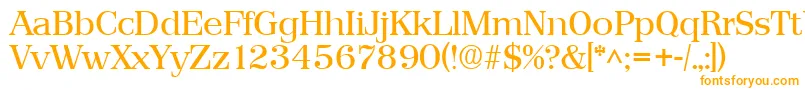 PriamosRegular Font – Orange Fonts on White Background