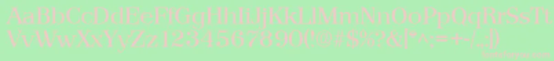 PriamosRegular Font – Pink Fonts on Green Background