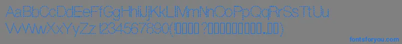 Dashness Font – Blue Fonts on Gray Background