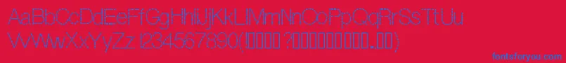 Dashness Font – Blue Fonts on Red Background
