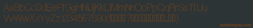 Шрифт Dashness – коричневые шрифты на чёрном фоне