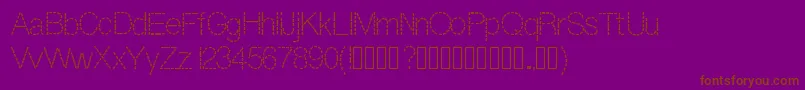 Dashness Font – Brown Fonts on Purple Background