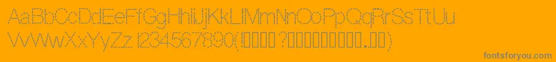 Dashness Font – Gray Fonts on Orange Background
