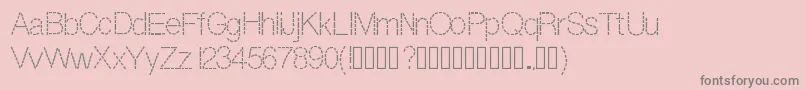 Dashness Font – Gray Fonts on Pink Background