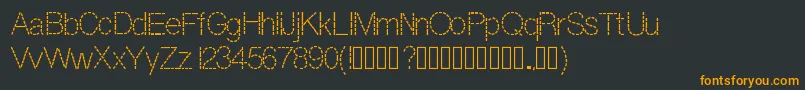 Шрифт Dashness – оранжевые шрифты на чёрном фоне