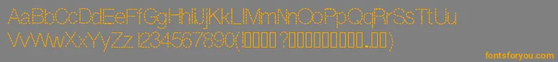 Dashness Font – Orange Fonts on Gray Background
