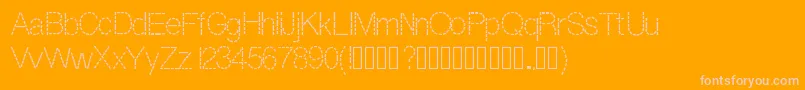 Dashness Font – Pink Fonts on Orange Background