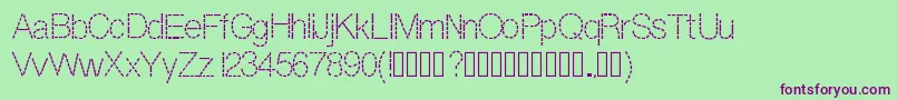 Dashness Font – Purple Fonts on Green Background