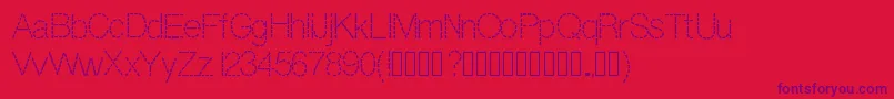 Dashness Font – Purple Fonts on Red Background